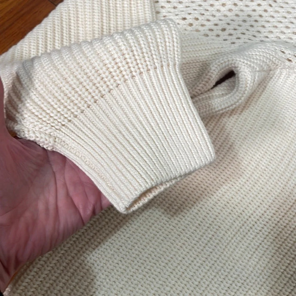 Grey State Merida Knit‎ Sweater Cream size 1 Small Balloon Sleeves - Picture 6 of 11